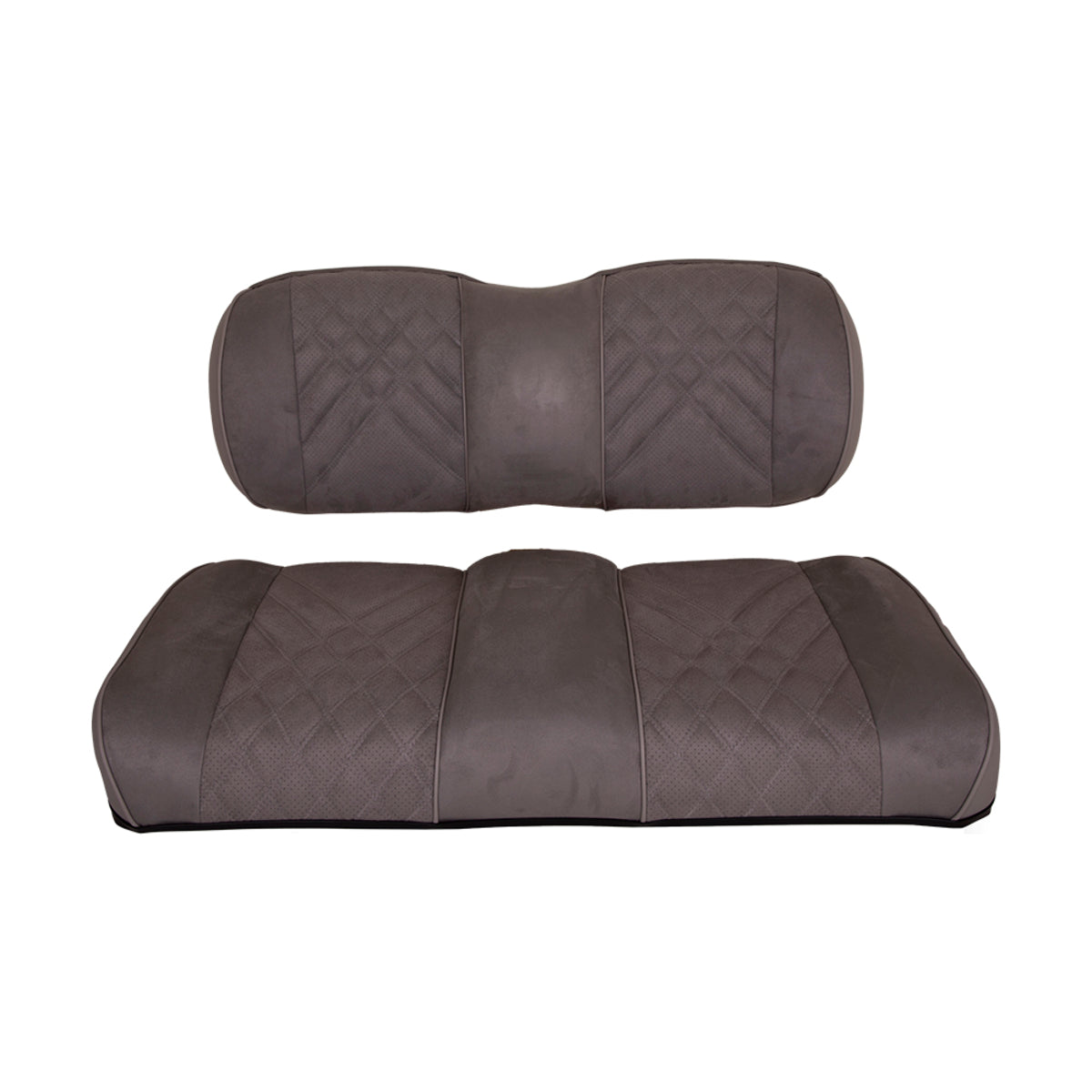 Premium RedDot¬¨√Ü Pewter Suede Front Seat Assemblies for EZGO TXT