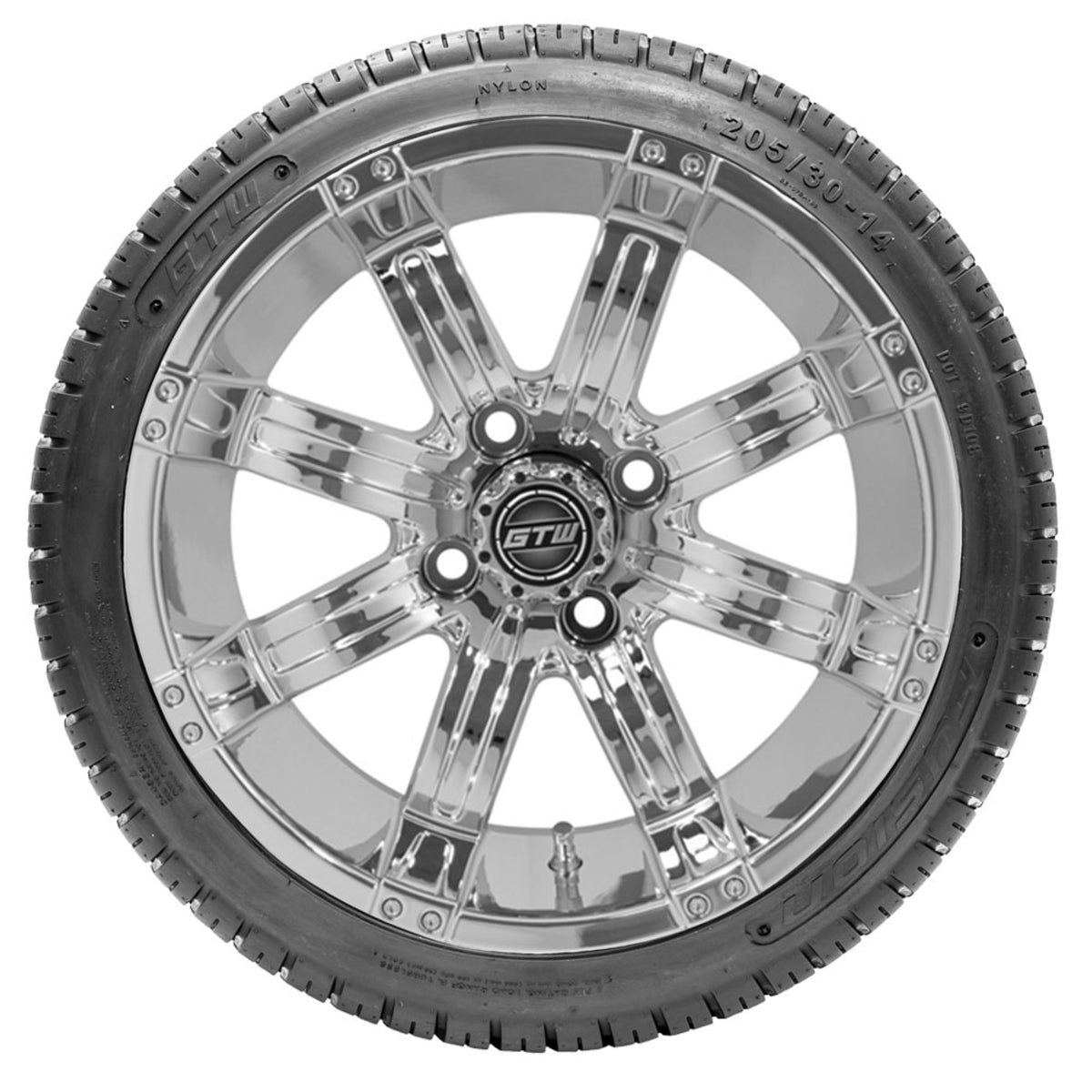 GTW 14" Tempest Wheels on Lo-Profile Fusion Tires "‚Äö√Ñ√∫ Set of 4