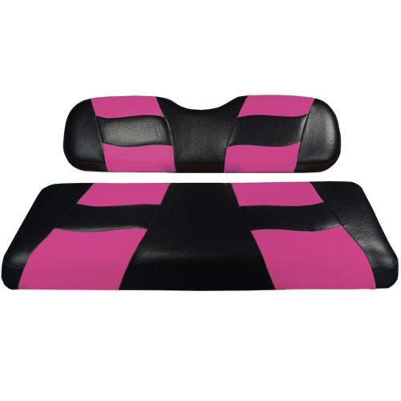 MadJax¬¨√Ü Riptide Black/Pink Two-Tone E-Z-GO TXT & RXV Front Seat Covers