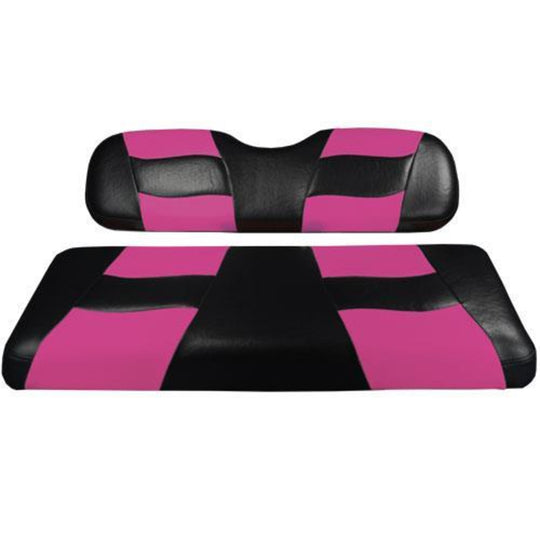 MadJax Riptide Black/Pink Two-Tone E-Z-GO TXT & RXV Front Seat Covers