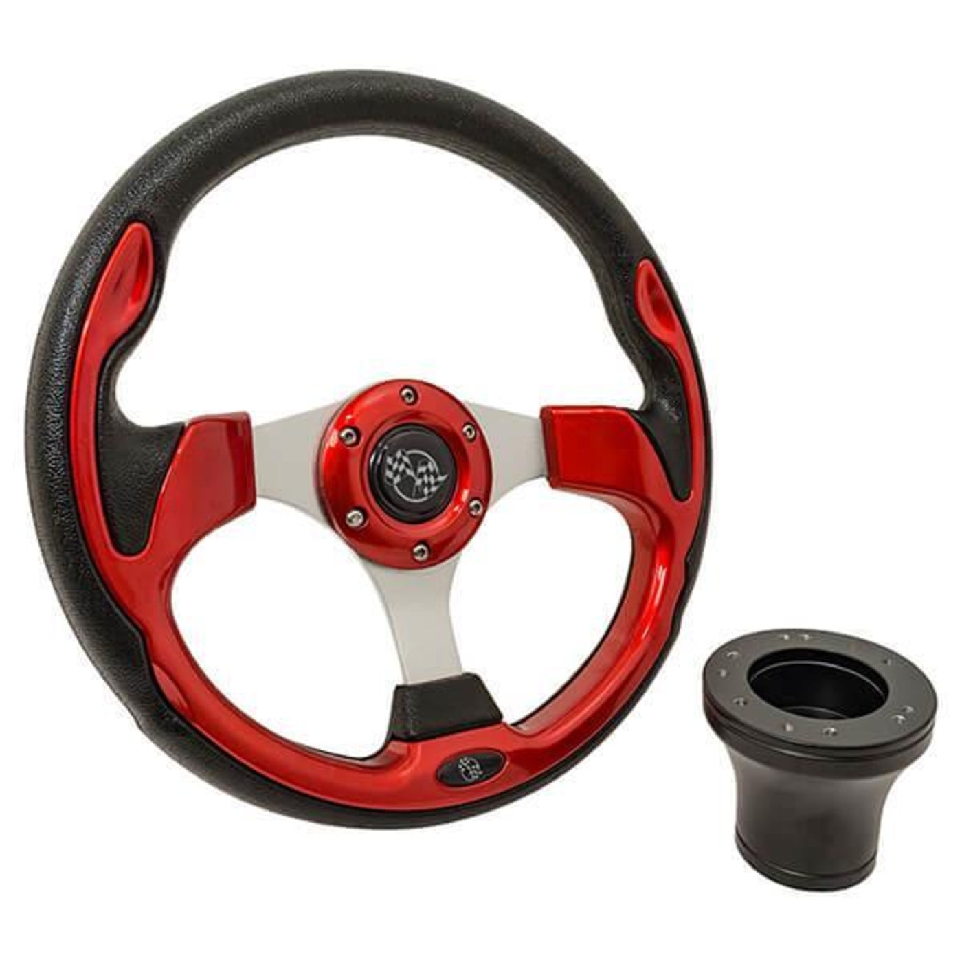 E-Z-GO Red Rally Steering Wheel Kit (Years 1994.5-Up)
