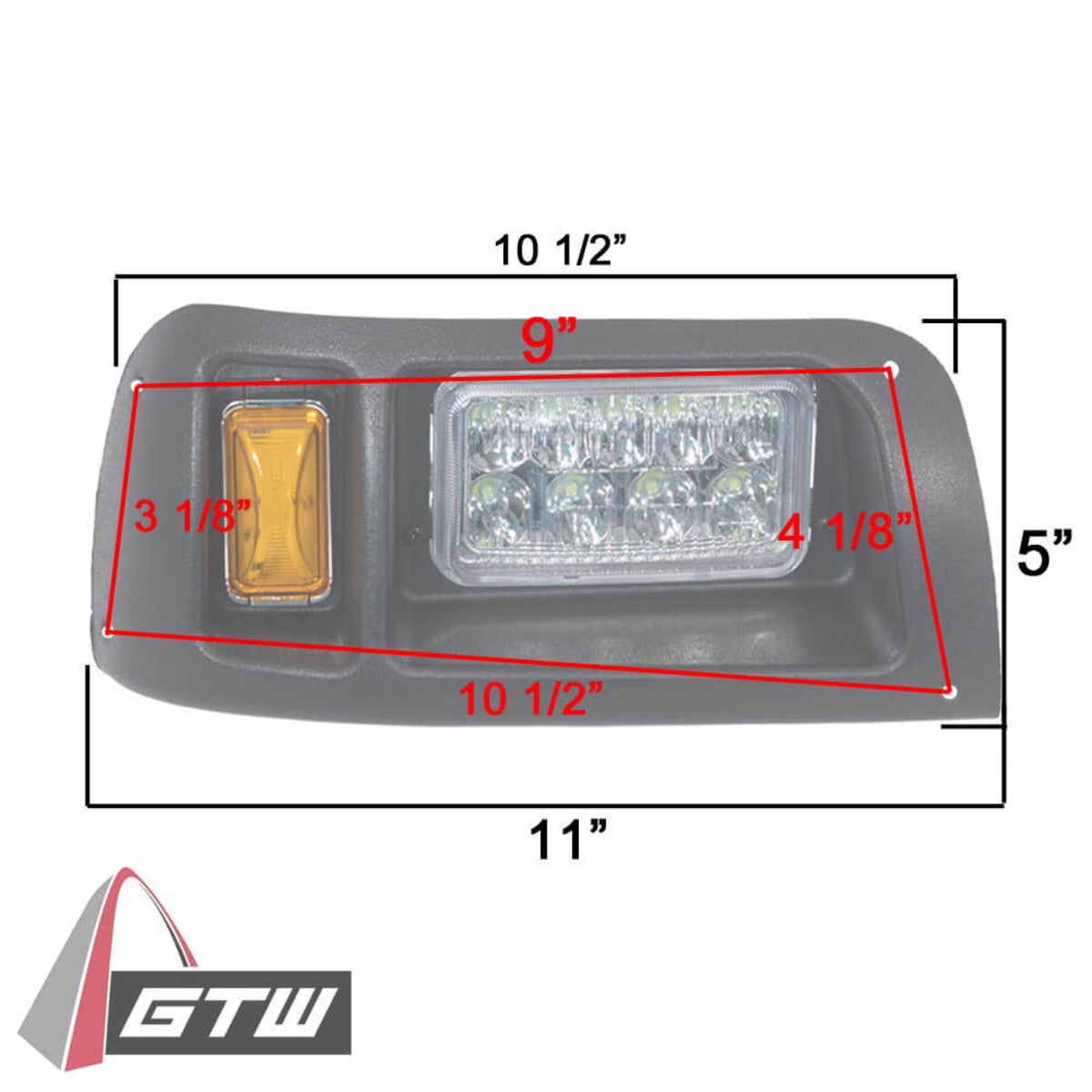 GTW¬¨√Ü Adjustable LED Light Kit Club Car DS 1993-Up