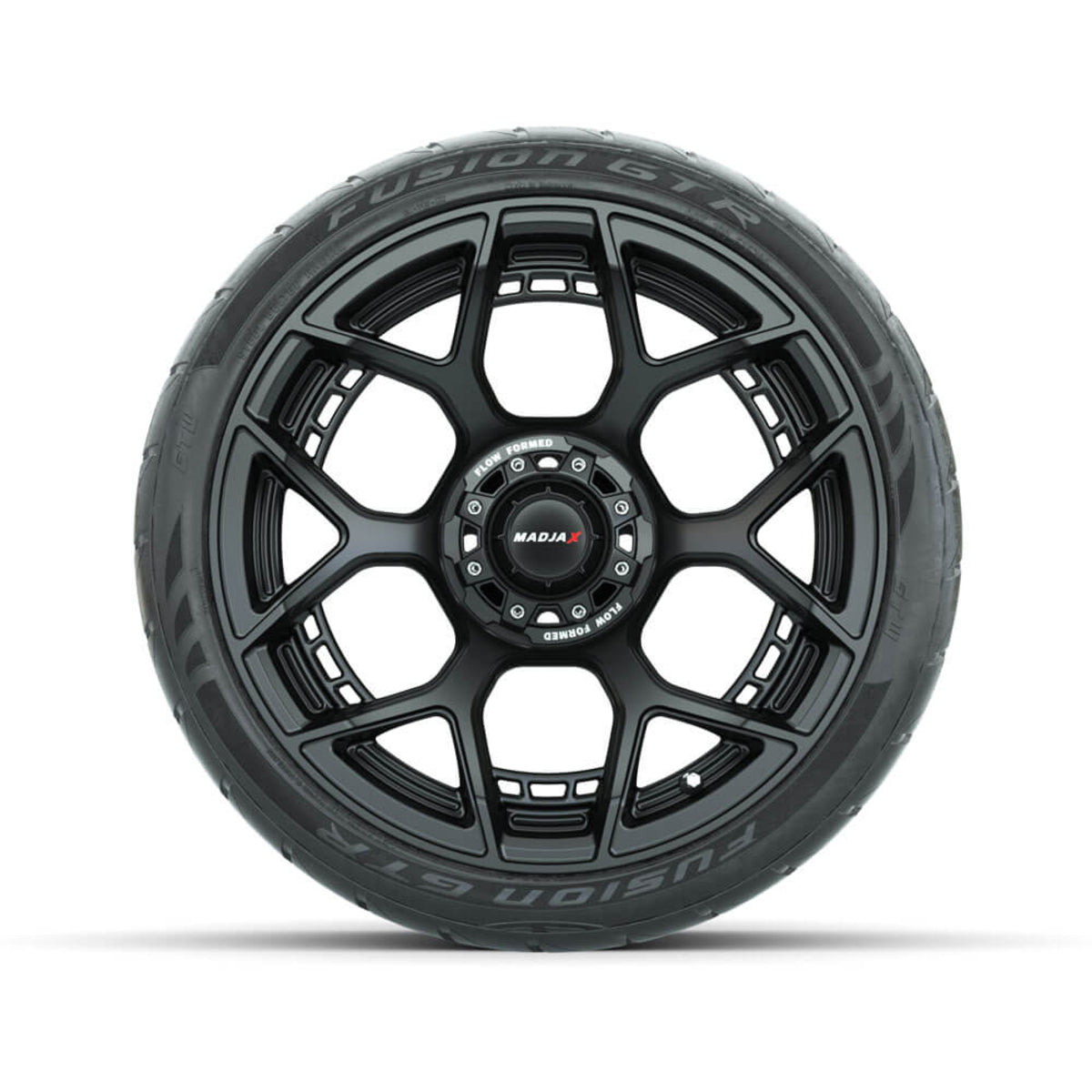 Set of (4) 15&quot; MadJax¬¨√Ü Flow Form Evolution Matte Black Wheels with GTW¬¨√Ü Fusion GTR Street Tires