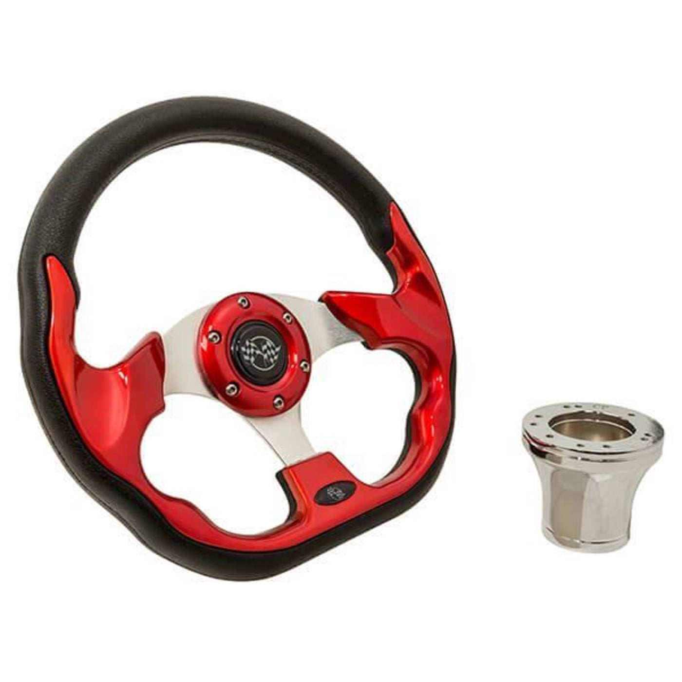 Club Car Precedent Red Racer Steering Wheel Kit