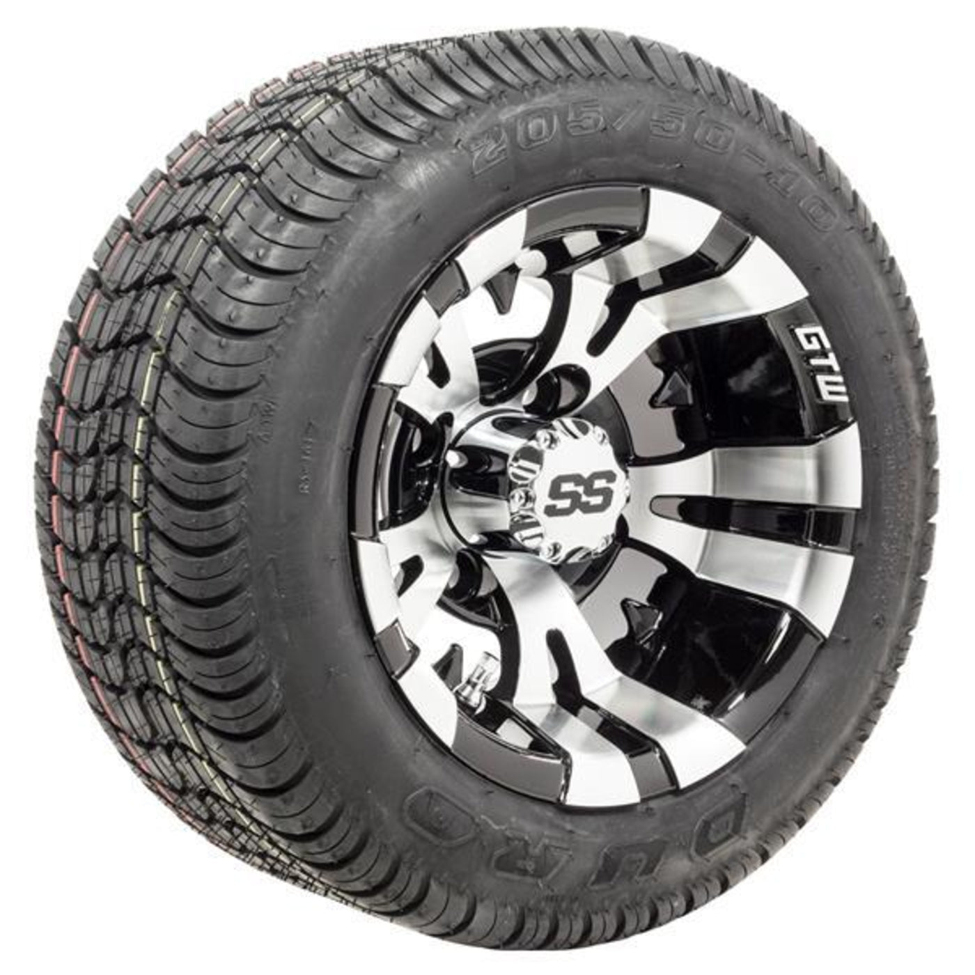 Set of (4) 10" GTW¬¨√Ü Vampire Wheels on Mounted on Duro Lo-Pro Street Tires