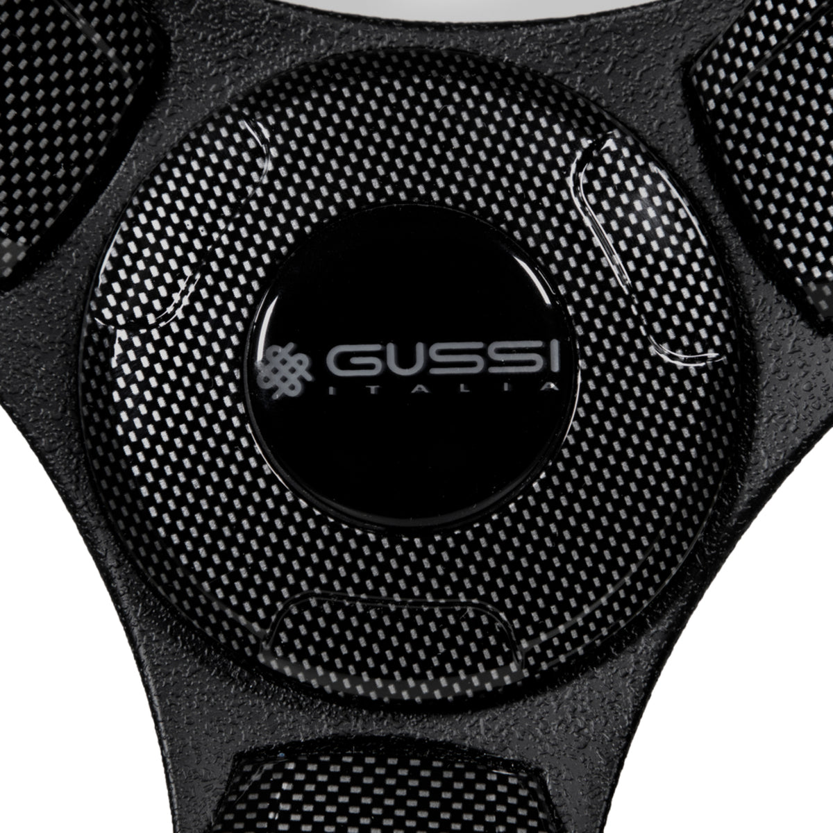 Gussi Italia¬¨√Ü Model 13 Black/Carbon Fiber Steering Wheel For Club Car Precedent / Onward / Tempo