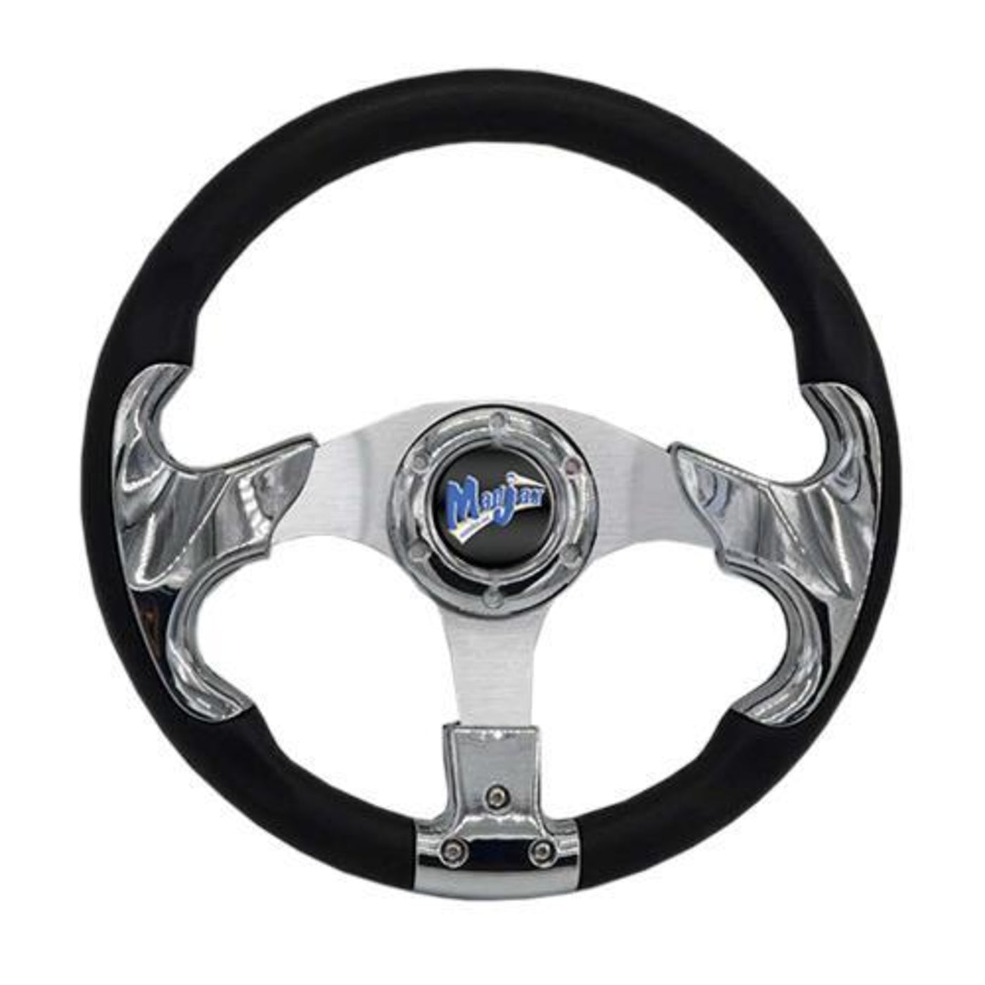 MadJax® 13" Chrome Razor Steering Wheel