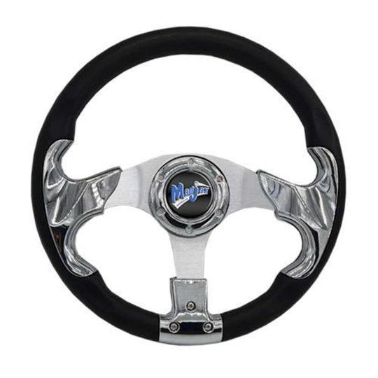 MadJax 13" Chrome Razor Steering Wheel
