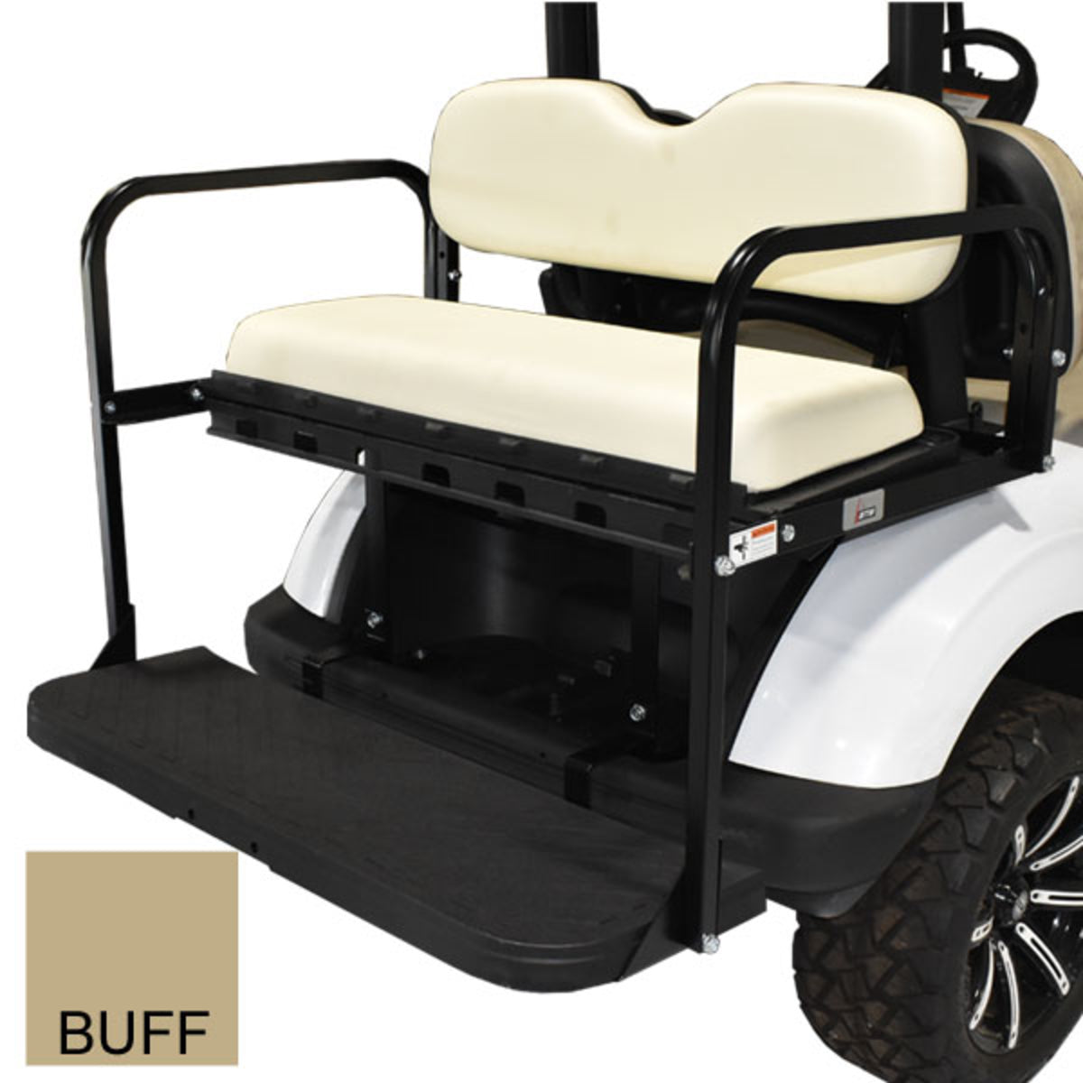 GTW MACH3 Rear Flip Seat for Club Car Buff Golf Cart Geeks