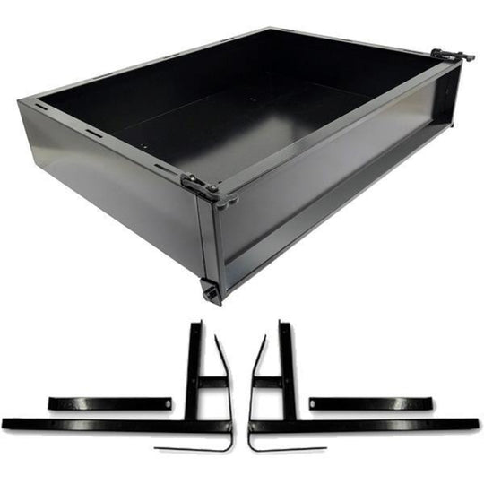 GTW Black Steel Cargo Box Kit For E-Z-GO TXT/T48 (Years 1994.5-Up)