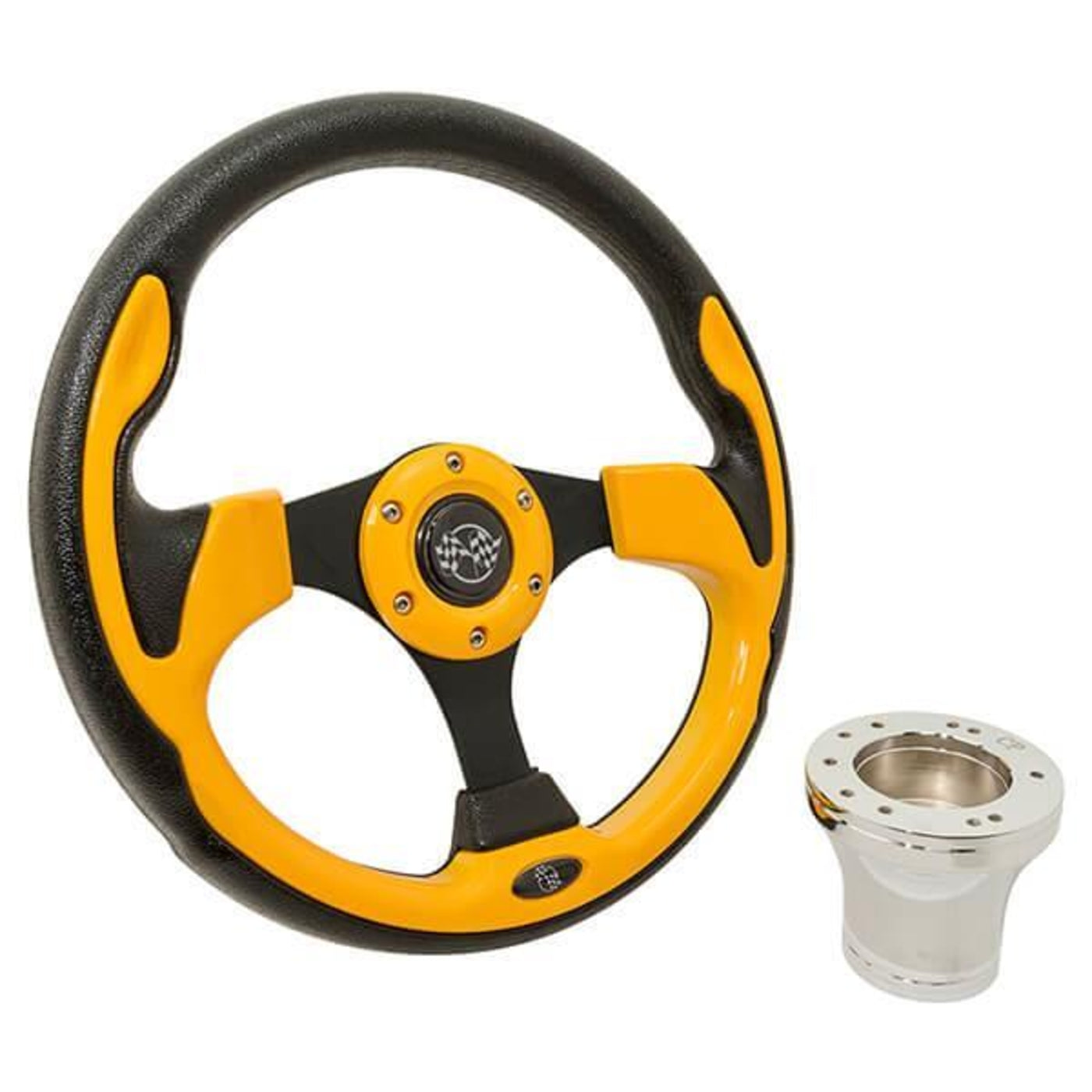 Club Car Precedent Yellow Rally Steering Wheel Kit