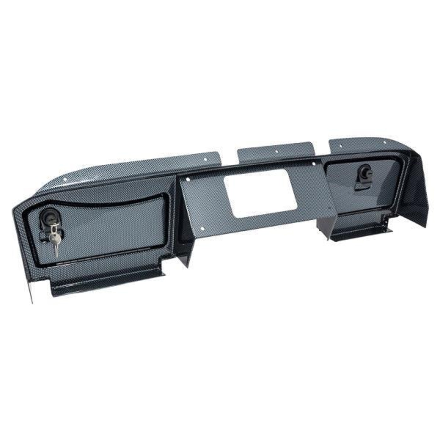 E-Z-GO RXV Carbon Fiber Dash Cover with Locking Doors (Years 2016-Up)