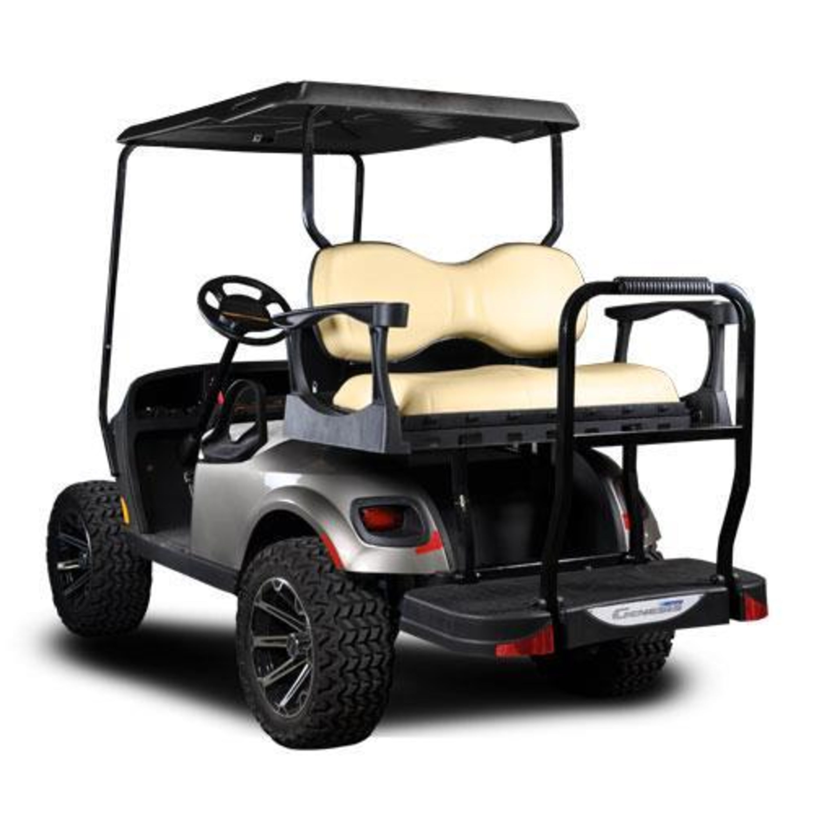 MadJax¬¨√Ü Genesis 300 with Deluxe Tan Aluminum Rear Flip Seat - E-Z-GO TXT