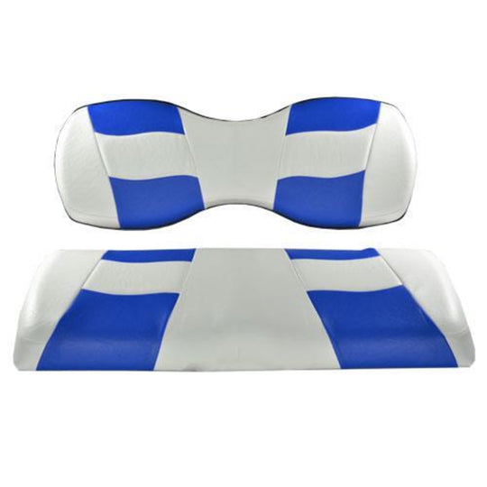 MadJax Riptide White/Blue Two-Tone Genesis 150 Rear Seat Covers