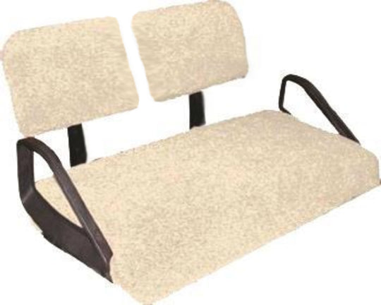 1988-94.5 EZGO Marathon - Natural Sheepskin 3 Piece Seat Cover Set