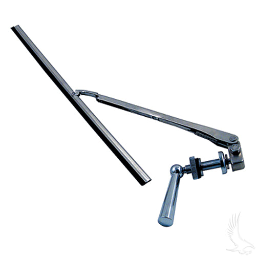 Golf Cart Windshield Wiper -Manual Chrome 11"
