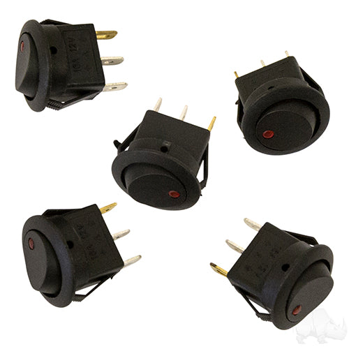 LED Indicator, BAG OF 5, Mini Toggle Switch 16 Amps