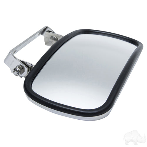 Universal 180 Degree Convex Roof Mount Mirror, Stainless Steel