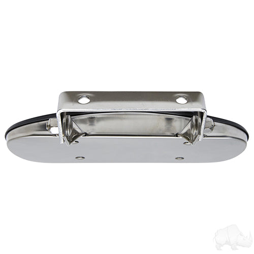 Universal 180 Degree Convex Roof Mount Mirror, Stainless Steel