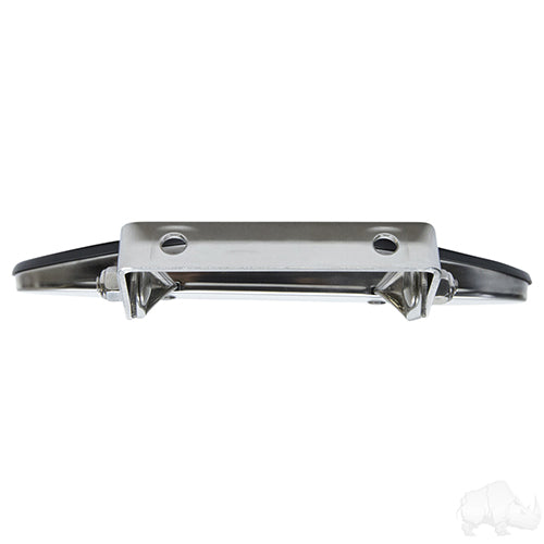 Universal 180 Degree Convex Roof Mount Mirror, Stainless Steel