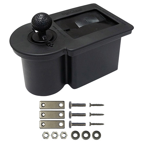 Golf Cart Ball Washer Black -with Brackets for RXV or Universal Fender Mount