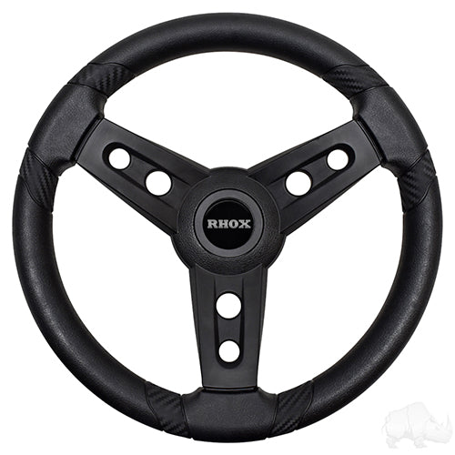 Lugana Golf Cart Steering Wheel -Black -Yamaha Hub