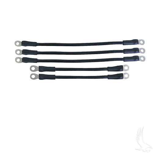 Golf Cart Battery Cable SET - Includes (3) 12" (2) 9" 4 gauge - Yamaha G14/G16 36V 94+