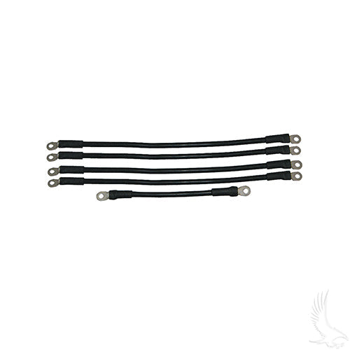 Golf Cart Battery Cable SET - Includes (1) 9" (4) 16" 4 gauge - Yamaha G22