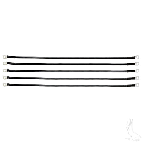 Golf Cart Battery Cable - BAG OF 5 - 23" 4 Gauge Black