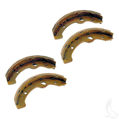 Golf Cart Brake Shoes SET OF 4 EZGO RXV 08-10 TXT Gas 97-09.5/Elec 96-09.5 Workhorse 96+ Yamaha G2-G22 94-06