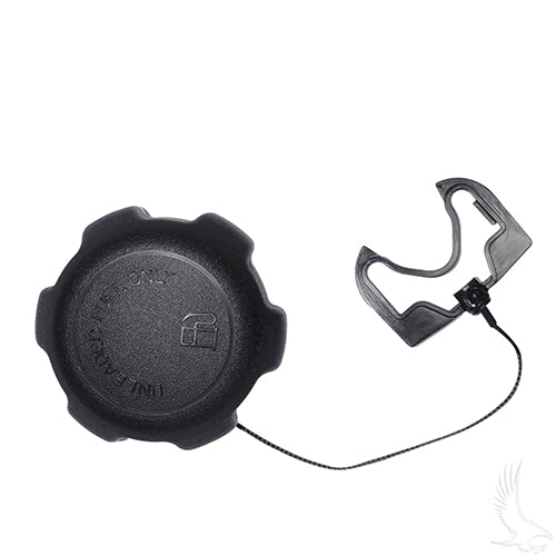 Golf Cart Gas Cap (Non-Vented With Lanyard) - EZGO TXT - RXV - Club Car Precedent