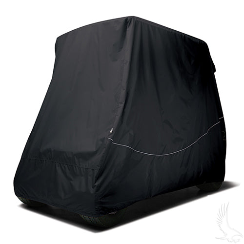 Golf Cart Storage Cover - Car w/ Standard Tops (Not YDR) - Black