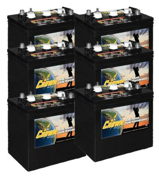 Crown 6V Golf Cart Battery CR-205 6V/205Ah (6 Pack, 36V)