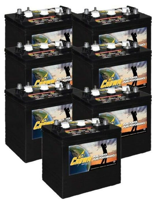 Crown 6V Golf Cart Battery CR-205 6V/205Ah (7 Pack, 42V)