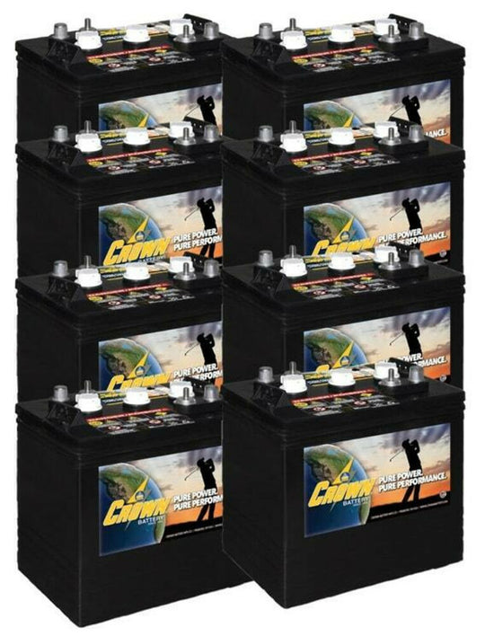 Crown 6V Golf Cart Battery CR-205 6V/205Ah (8 Pack, 48V)