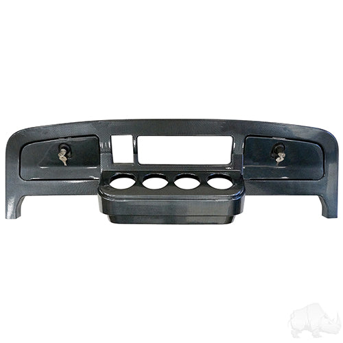 Golf Cart Dash -  Carbon Fiber -  EZGO TXT 14+