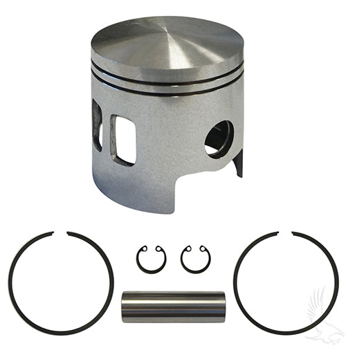 EZGO Golf Cart Standard Size Piston and Ring Assembly - 2-Cycle Gas 1989-1993 (2 Port Oversized Pistons)