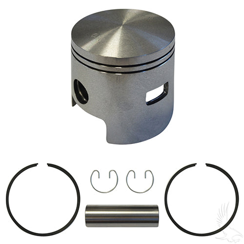 EZGO Golf Cart Piston and Ring Assembly, One Port +.50mm - 2-Cycle Gas 1980-1988