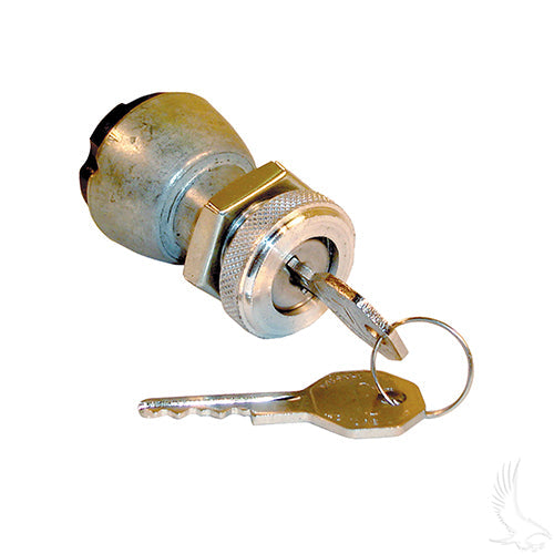Golf Cart Key Switch, 2 Terminal, EZGO 81 & Older Golf Cart Geeks