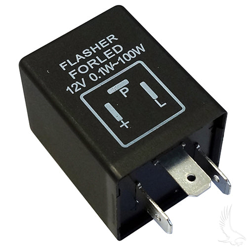 Golf Cart Electronic Flasher, 3 Prong, Low Draw