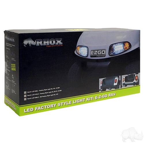 EZGO RXV Golf Cart Light Kit - Basic Regular or LED Lights