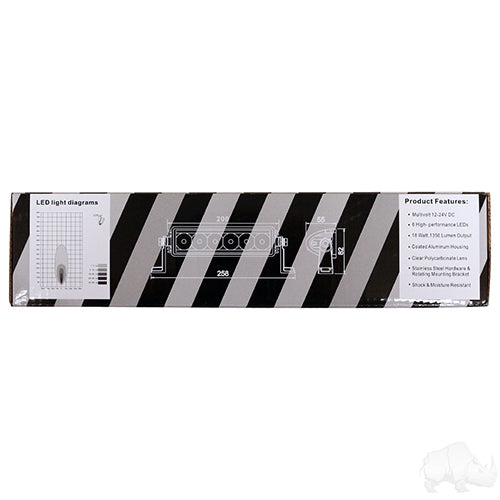 Utility Spotlight - LED - 7.75" 12V-24V 18W 1350 Lumen