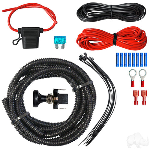 Golf Cart LED Utility Lights Wiring Kit With Push/Pull Switch