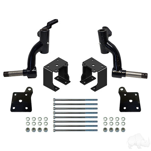 RHOX 6" Golf Cart Drop Spindle Lift Kit, EZGO TXT Gas 19+ with EX1 Eng