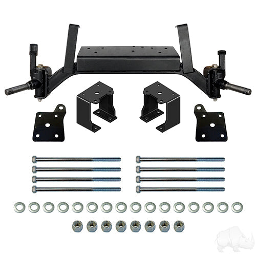 RHOX Lift Kit, Golf Cart 5" Drop Axle, EZGO TXT Gas 19+ with EX1 Engine, Electric 01.5+