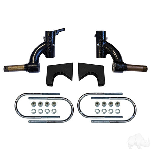 RHOX 3" Golf Cart Drop Spindle Lift Kit, EZGO TXT Gas 08.5-19 Kawasaki Engine
