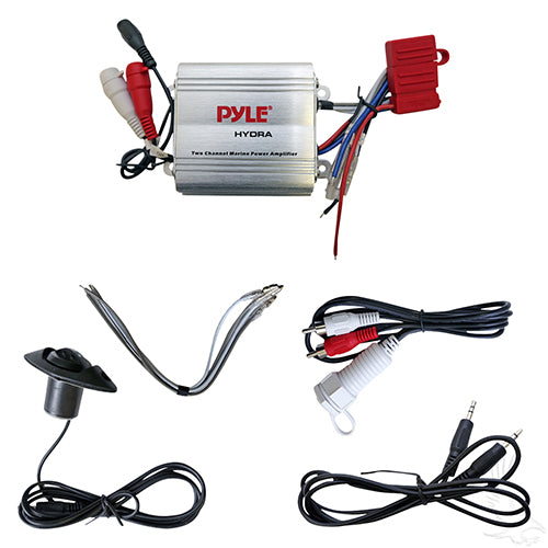 Golf Cart Amplifier - w/ Dash Control - 100 Watt - Marine Grade