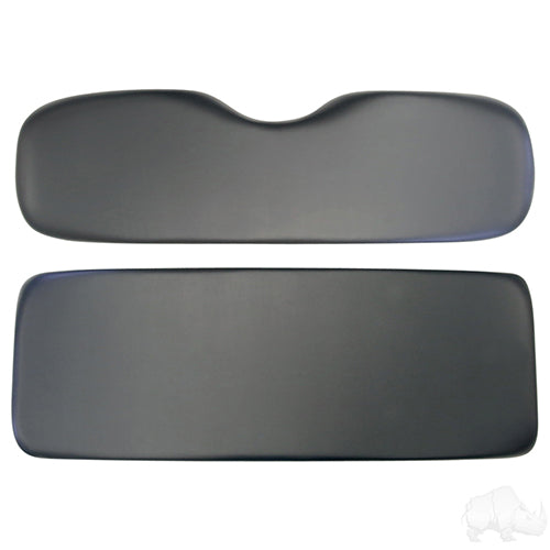 RHOX Rhino Golf Cart Cushion Set - Black Universal (No Welt Pattern)
