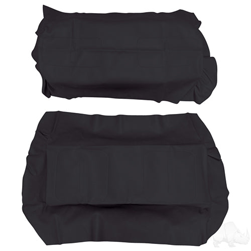 RHOX Golf Cart SS Cover Set - Black - E-Z-GO TXT 96+