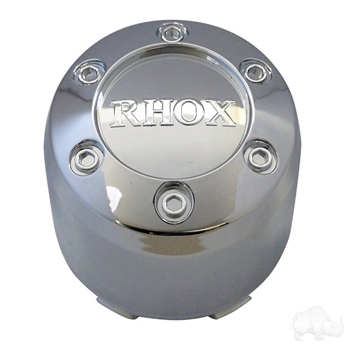 Center Cap - RHOX Snap-in Chrome Plastic 2.65"